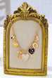 Heart Bow Boot Multi Charm Chain Necklace | 80N93190