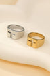 18K STAINLESS STEEL TARNISH FREE CROSS RING | 40R152