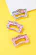 Floral Waivy Silhouette Hair Claw Clip | 40H1109