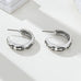 Cowgirl Engraved Silver Hoop Earrings | 80E62386
