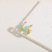 Garden Meadow Flower Enamel Huggie Hoop Earrings | 40E512