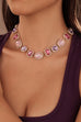 Multi Color Gemstone Statement Necklace | 40NK9718