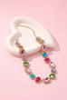 Multi Color Gemstone Statement Necklace | 40NK9718