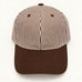 Vertical Striped Contrast Visor Baseball Cap Hat | 40HW771