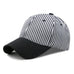 Vertical Striped Contrast Visor Baseball Cap Hat | 40HW771