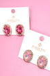 Vintage-Style Rhinestone Stud Earrings | 40E513