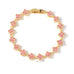 Dainty Gold-Tone Quatrefoil Crystal Bracelet | 40B5260