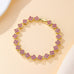 Dainty Gold-Tone Quatrefoil Crystal Bracelet | 40B5260