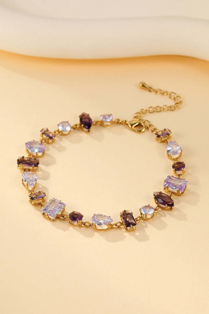 Mixed-Cut Crystal Link Bracelet | 40B5262