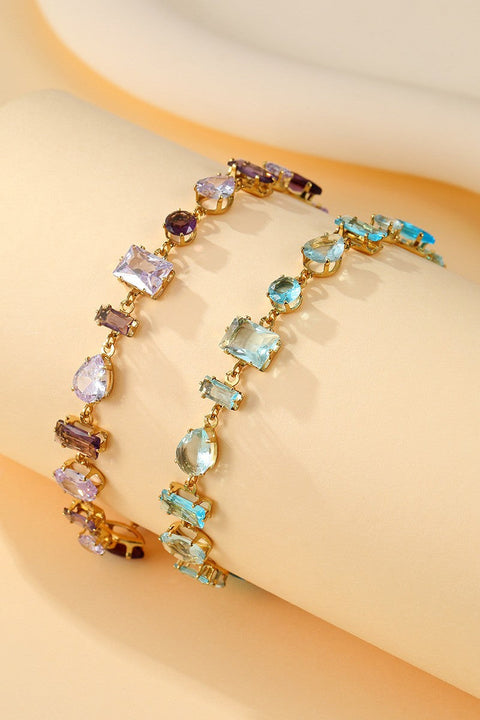Mixed-Cut Crystal Link Bracelet | 40B5262