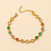 18K STAINLESS STEEL RAINBOW CRYSTAL BRACELET | 40B5264