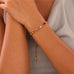 18K STAINLESS STEEL RAINBOW CRYSTAL BRACELET | 40B5265
