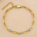 18K STAINLESS STEEL TARNISH FREE CRYSTAL BRACELET | 40B5266