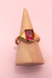Cushion-Cut Pastel Gemstone Ring | 40R153