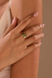 Cushion-Cut Pastel Gemstone Ring | 40R153
