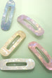 Iridescent Acetate Oblong Hair Clip | 40H1112