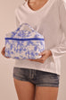 FLORAL QUILTED MAKEUP COSMETIC POUCH BAG | 40P627
