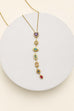 Multicolored Mixed-Shape Jewel Y Necklace | 40NK9721
