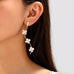 Mother of Pearl Flower Vine Drop Earrings | 80E62398