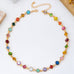Multicolored Mixed-Shape Crystal Station Necklace | 80N93256