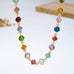 Multicolored Mixed-Shape Crystal Station Necklace | 80N93256