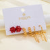 Holiday Present Bow & Ribbon Hoop Earring Set | 80E62410