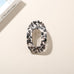 High-Gloss Marble Oval Claw Clip | 40H1120