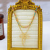 Rainbow Gemstone Bow Layered Necklace | 80N93283