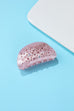 Sparkling Iridescent Crystal half Moon Hair Claw | 40H1114