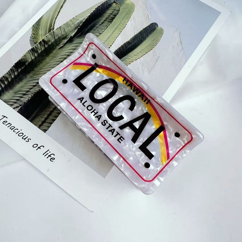 Hawaii License Plate Hair Clip | 40H1115