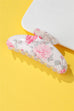 Vintage Floral Print Hair Claws | 40H1116