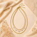18K STAINLESS STEEL LAYERED NECKLACE SET | 40NK9723