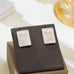 Vintage Enamel & Gold Bow Stud Earrings | 80E62447