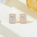 Vintage Enamel & Gold Bow Stud Earrings | 80E62447