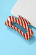 Holiday & Christmas Tree Stripe Hair Claw Clips | 40H1125