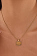 18K STAINLESS STEEL TARNISH FREE GEMSTONE NECKLACE | 40NK9733