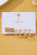 Floral Gem Pearl Hoop Trio Earrings | 80E62420
