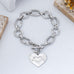 Chunky Heart Statement Toggle Bracelet | 80B1823