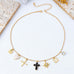 Cross Celestial Charm Ball Chain Necklace | 80N93299