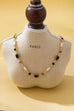 Geometric Black Crystal Baguette Necklace | 80N93313
