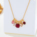 Multicolor Crystal Cluster Charm Pendant Necklace | 80N93296