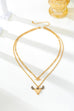 Western Glam Bull Skull Layered Necklace | 80N93320