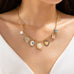 Vintage Heart Porcelain Multi Charm Necklace | 80N93300