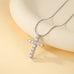 18K STAINLESS STEEL TARNISH FREE CROSS NECKLACE | 40NK9731