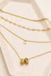 18K STAINLESS STEEL TARNISH FREE LAYERED NECKLACE | 40NK9736