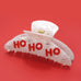 Christmas Jingle Ho Ho Ho Joy  Hair Claw Clips | 40H1127
