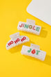 Christmas Jingle Ho Ho Ho Joy  Hair Claw Clips | 40H1127