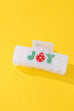 Christmas Jingle Ho Ho Ho Joy  Hair Claw Clips | 40H1127
