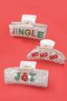 Christmas Jingle Ho Ho Ho Joy  Hair Claw Clips | 40H1127