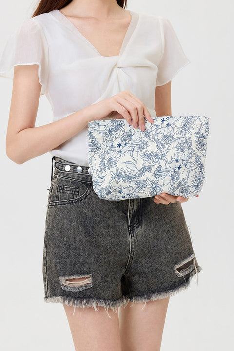 FLORAL COSMETIC MAKEUP POUCH BAG | 40P628